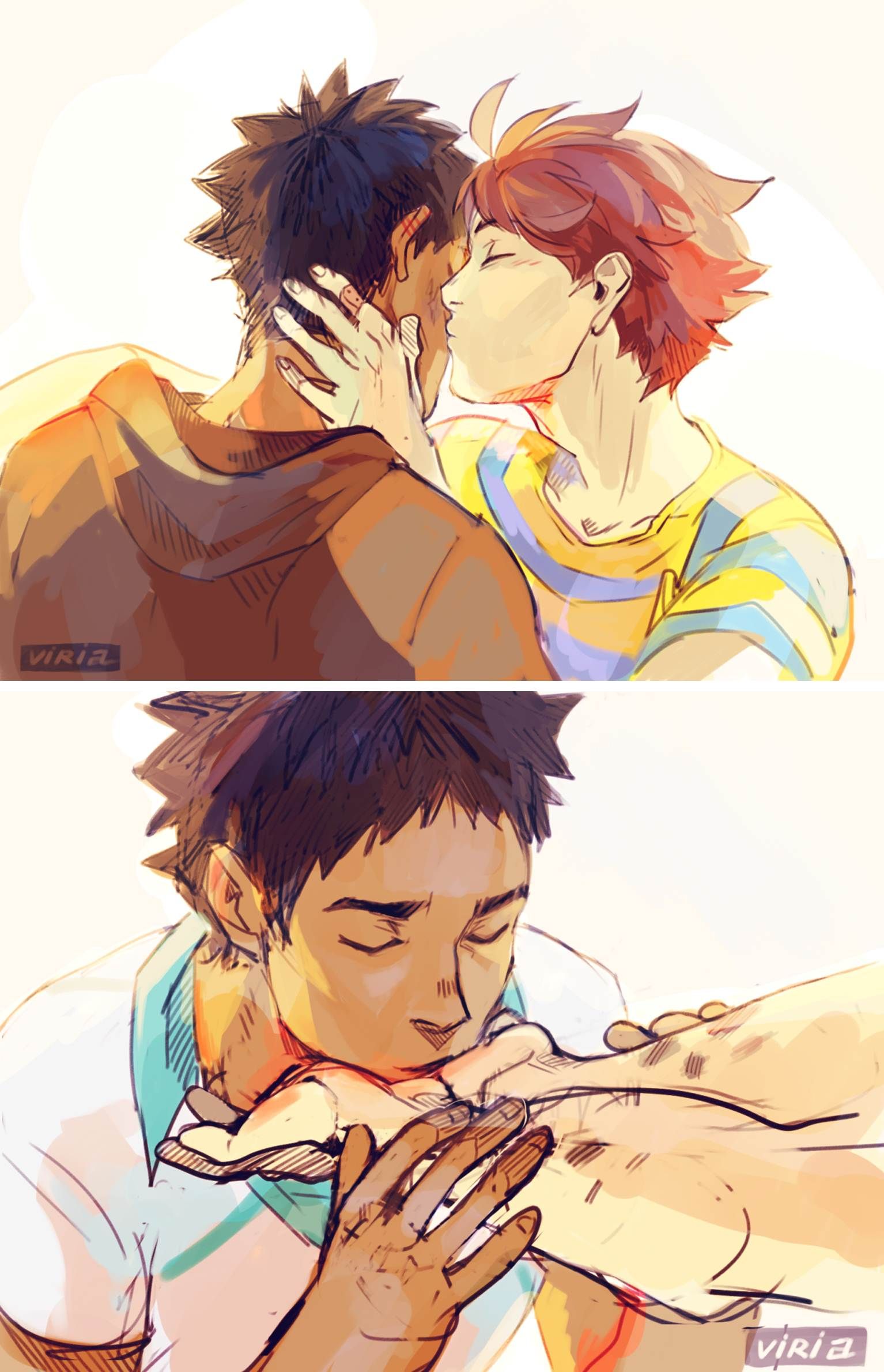 Featured image of post Fanart Oikawa And Iwaizumi Kiss