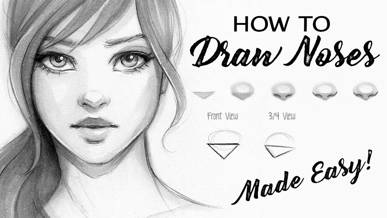 Featured image of post Female Nose Drawing Step By Step