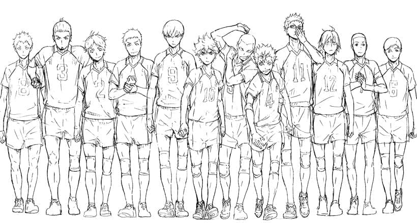 Featured image of post Haikyuu Coloring Pages Team