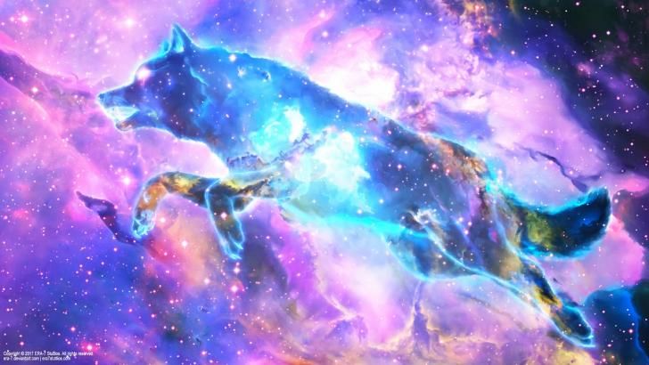 Featured image of post Night Sky Galaxy Cute Cool Galaxy Wolf