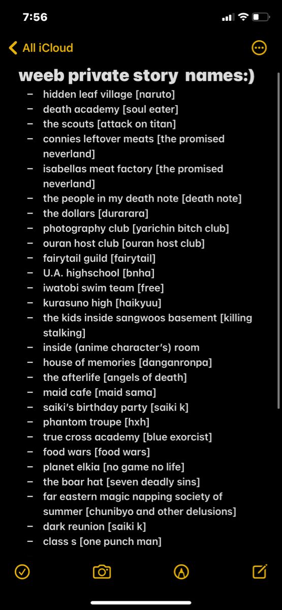 Featured image of post Snapchat Story Names For Anime